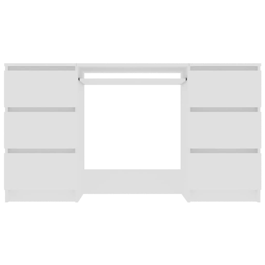 Scrivania Bianca 140x50x77 cm in Legno Multistrato 800810