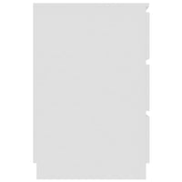 Scrivania tavolo postazione di lavoro mobile per computer studio 140 x 50 x 77 cm derivati ​​del legno bianco 02_0023524