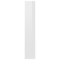 Libreria 4 Ripiani Bianco Lucido 60x24x142 cm Legno Multistrato 800879