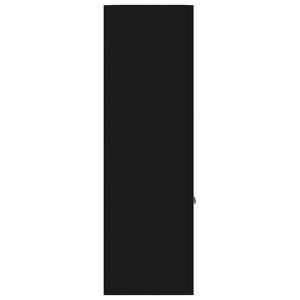 Libreria Nera 98x30x98 cm in Legno Multistrato 801117