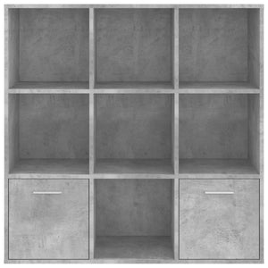 Libreria Grigio Cemento 98x30x98 cm in Legno Multistrato 801120