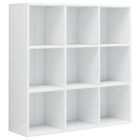 Libreria Bianco Lucido 98x29x97,5 cm in Legno Multistrato 801131
