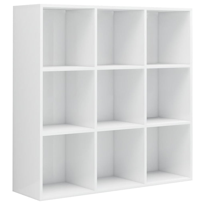 Libreria Bianco Lucido 98x29x97,5 cm in Legno Multistrato 801131