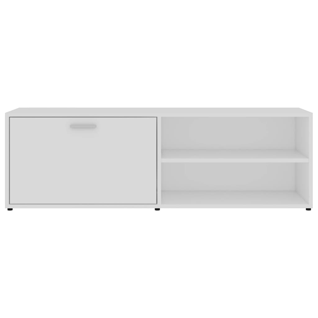 Mobile TV multimediale scaffale per televisione televisione buffet sala da pranzo soggiorno camera da letto 120 x 34 x 37 cm derivati ​​del legno bianco 02_0025855