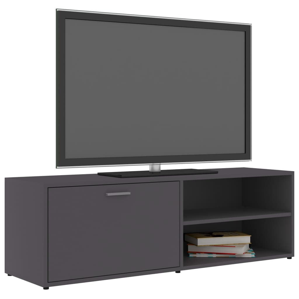 Mobile Porta TV Grigio 120x34x37 cm in Legno Multistrato 801154