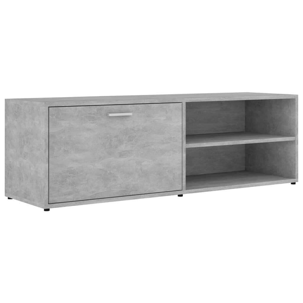Mobile Porta TV Grigio Cemento 120x34x37cm in Legno Multistrato 801156
