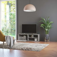 Mobile Porta TV Grigio Cemento 120x34x37cm in Legno Multistrato 801156