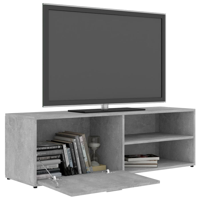 Mobile Porta TV Grigio Cemento 120x34x37cm in Legno Multistrato 801156