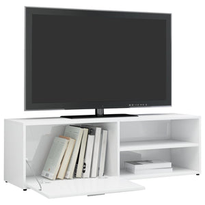 Mobile Porta TV Bianco Lucido 120x34x37 cm in Truciolato cod mxl 59952