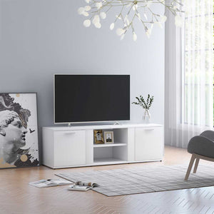 Mobile Porta TV Bianco 120x34x37 cm in Legno Multistrato 801161