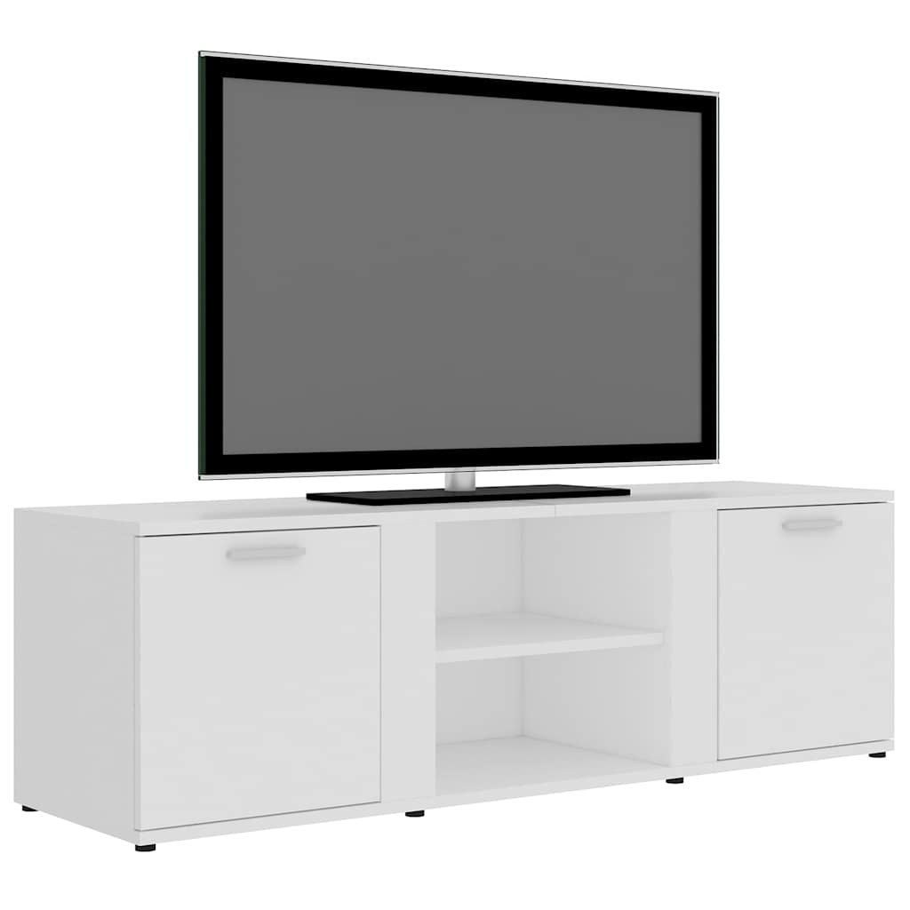 Mobile Porta TV Bianco 120x34x37 cm in Legno Multistrato 801161