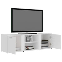 Mobile Porta TV Bianco 120x34x37 cm in Legno Multistrato 801161