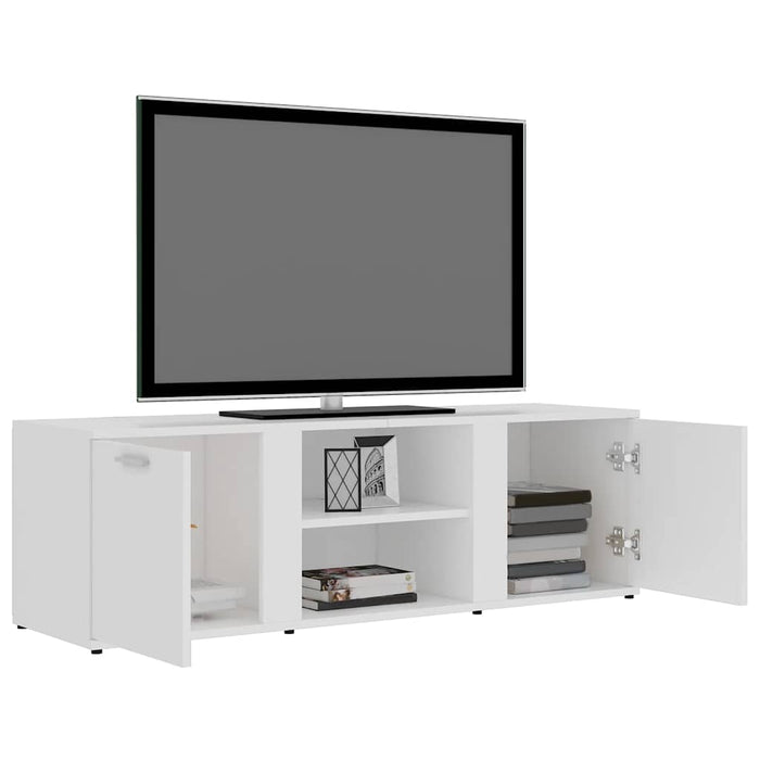 Mobile Porta TV Bianco 120x34x37 cm in Legno Multistrato 801161
