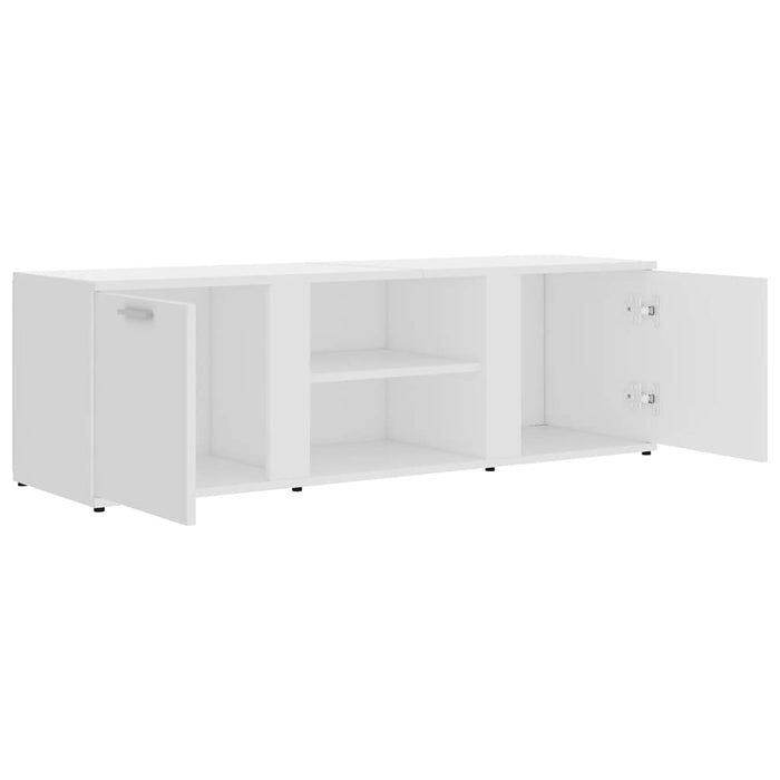 Mobile Porta TV Bianco 120x34x37 cm in Legno Multistrato 801161