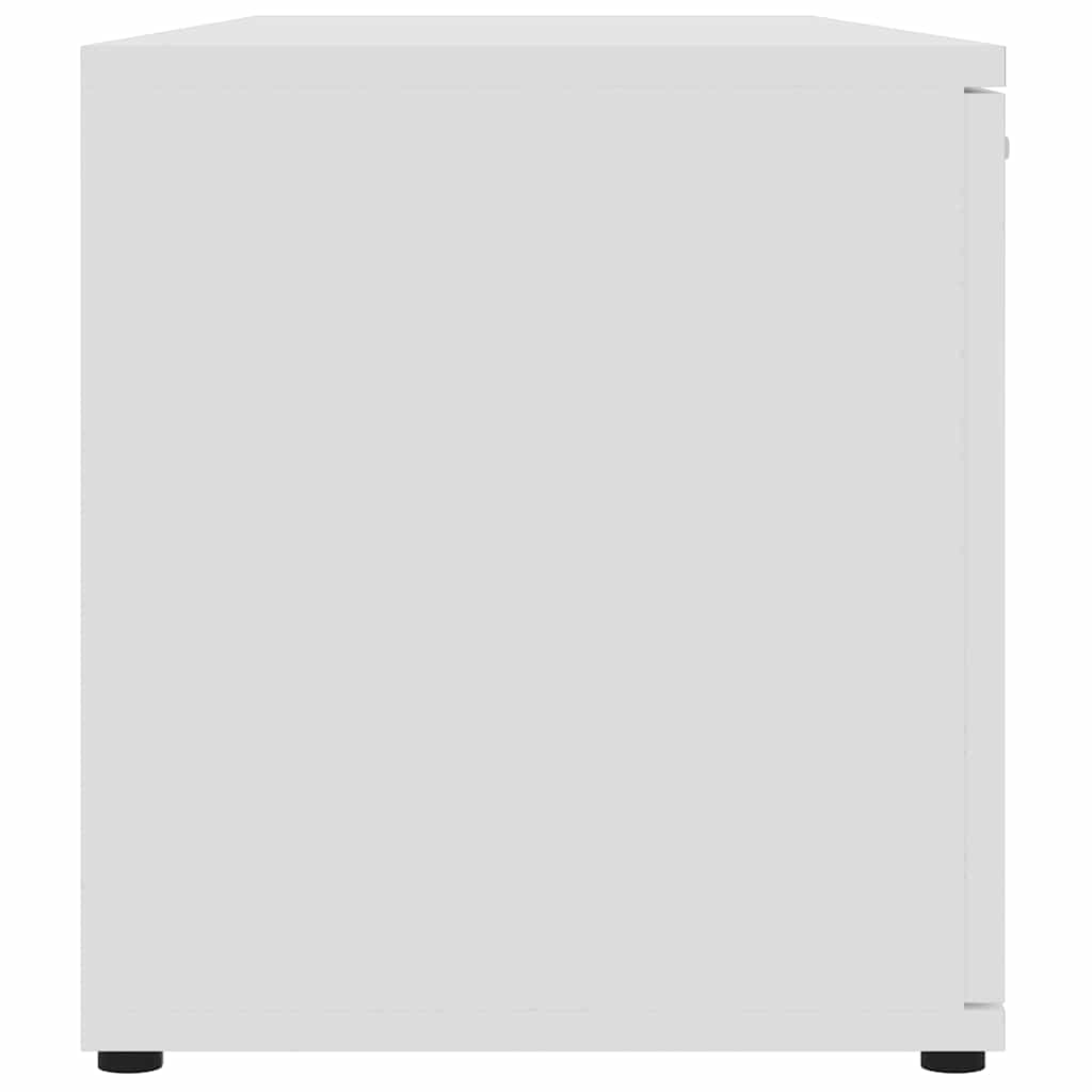 Mobile Porta TV Bianco 120x34x37 cm in Legno Multistrato 801161