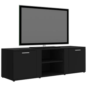 Mobile Porta TV Nero 120x34x37 cm in Legno Multistrato 801162