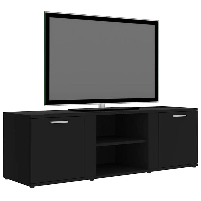 Mobile Porta TV Nero 120x34x37 cm in Legno Multistrato 801162