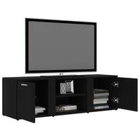 Mobile Porta TV Nero 120x34x37 cm in Legno Multistrato 801162