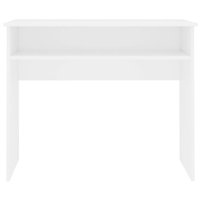 Scrivania tavolo postazione di lavoro mobile per computer studio 90 x 50 x 74 cm derivati ​​del legno bianco 02_0023529