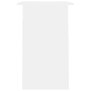 Scrivania tavolo postazione di lavoro mobile per computer studio 90 x 50 x 74 cm derivati ​​del legno bianco 02_0023529