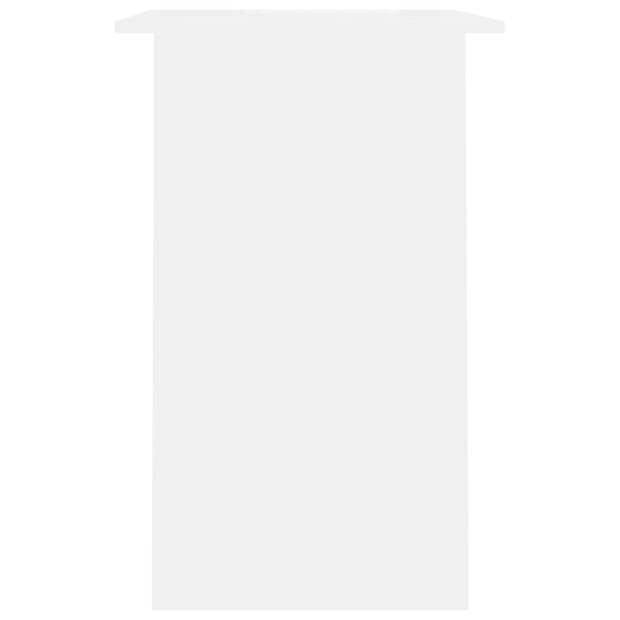 Scrivania tavolo postazione di lavoro mobile per computer studio 90 x 50 x 74 cm derivati ​​del legno bianco 02_0023529