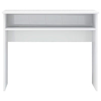 Scrivania tavolo postazione di lavoro mobile per computer studio informatico lucido 90 x 50 x 74 cm derivati ​​del legno bianco 02_0023554