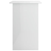 Scrivania Bianco Lucido 90x50x74 cm in Legno Multistrato 801176