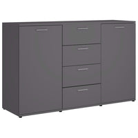 Credenza Grigia 120x35,5x75 cm in Truciolato cod mxl 14843