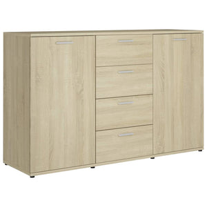 Credenza Rovere Sonoma 120x35,5x75 cm in Legno Multistrato 801331