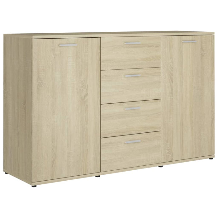 Credenza Rovere Sonoma 120x35,5x75 cm in Legno Multistrato 801331