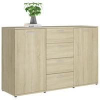Credenza Rovere Sonoma 120x35,5x75 cm in Legno Multistrato 801331