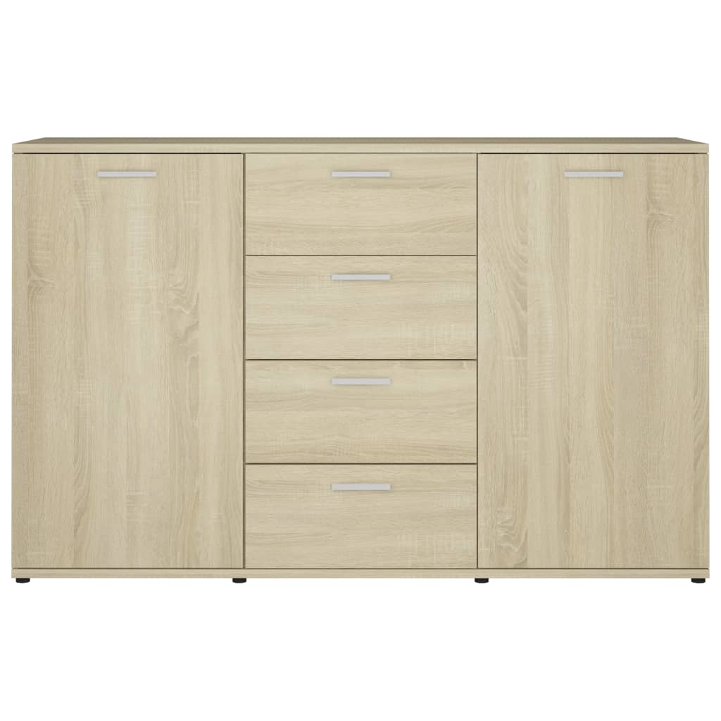 Credenza Rovere Sonoma 120x35,5x75 cm in Legno Multistrato 801331