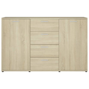 Credenza Rovere Sonoma 120x35,5x75 cm in Legno Multistrato 801331