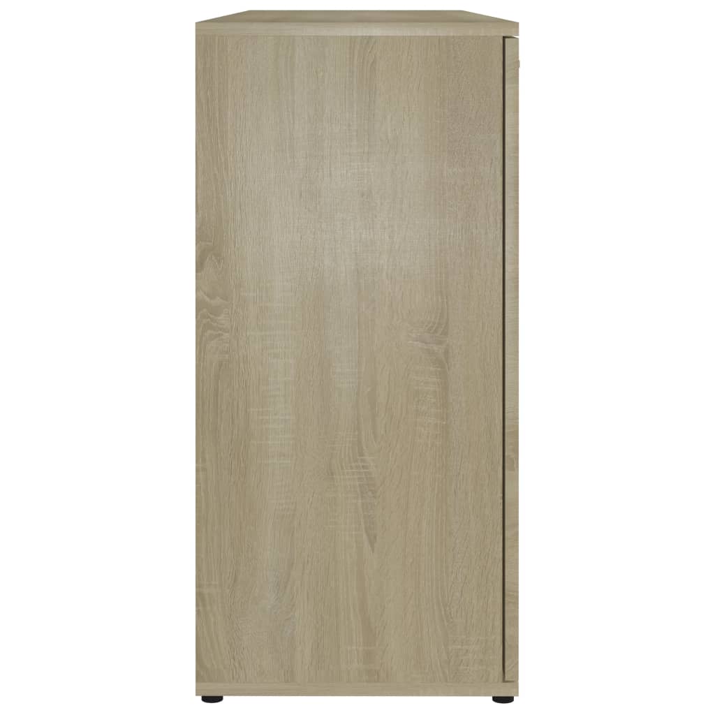 Credenza Rovere Sonoma 120x35,5x75 cm in Legno Multistrato 801331