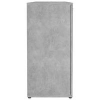 Credenza Grigio Cemento 120x35,5x75 cm in Legno Multistrato 801332