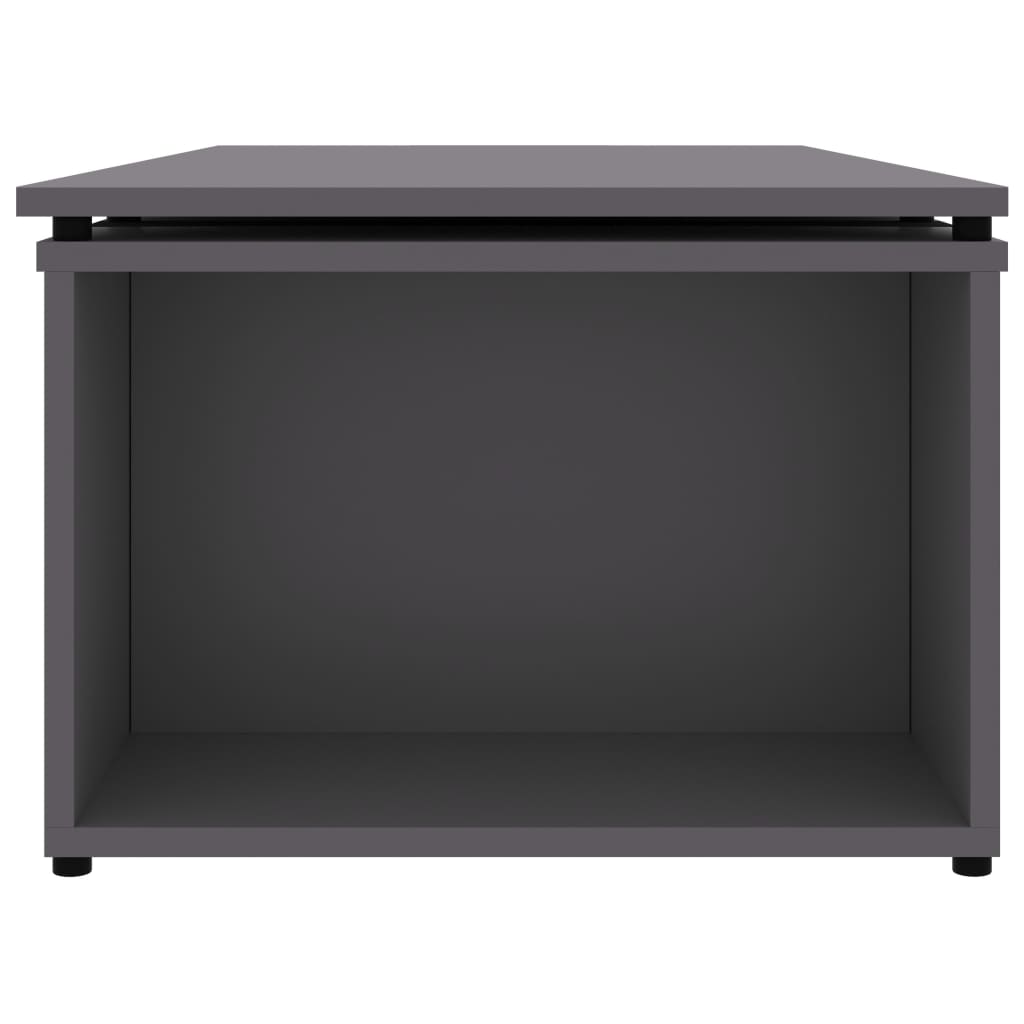 Tavolino da CaffÃ¨ Grigio 150x50x35 cm in Truciolato