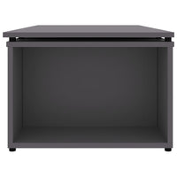 Tavolino da CaffÃ¨ Grigio 150x50x35 cm in Truciolato