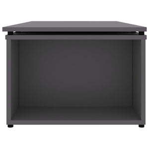 Tavolino da CaffÃ¨ Grigio 150x50x35 cm in Truciolato