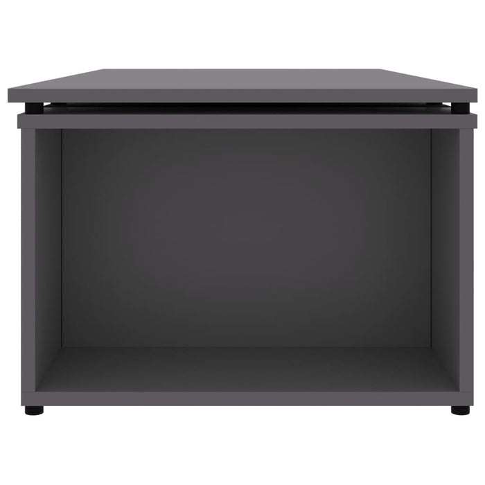 Tavolino da CaffÃ¨ Grigio 150x50x35 cm in Truciolato