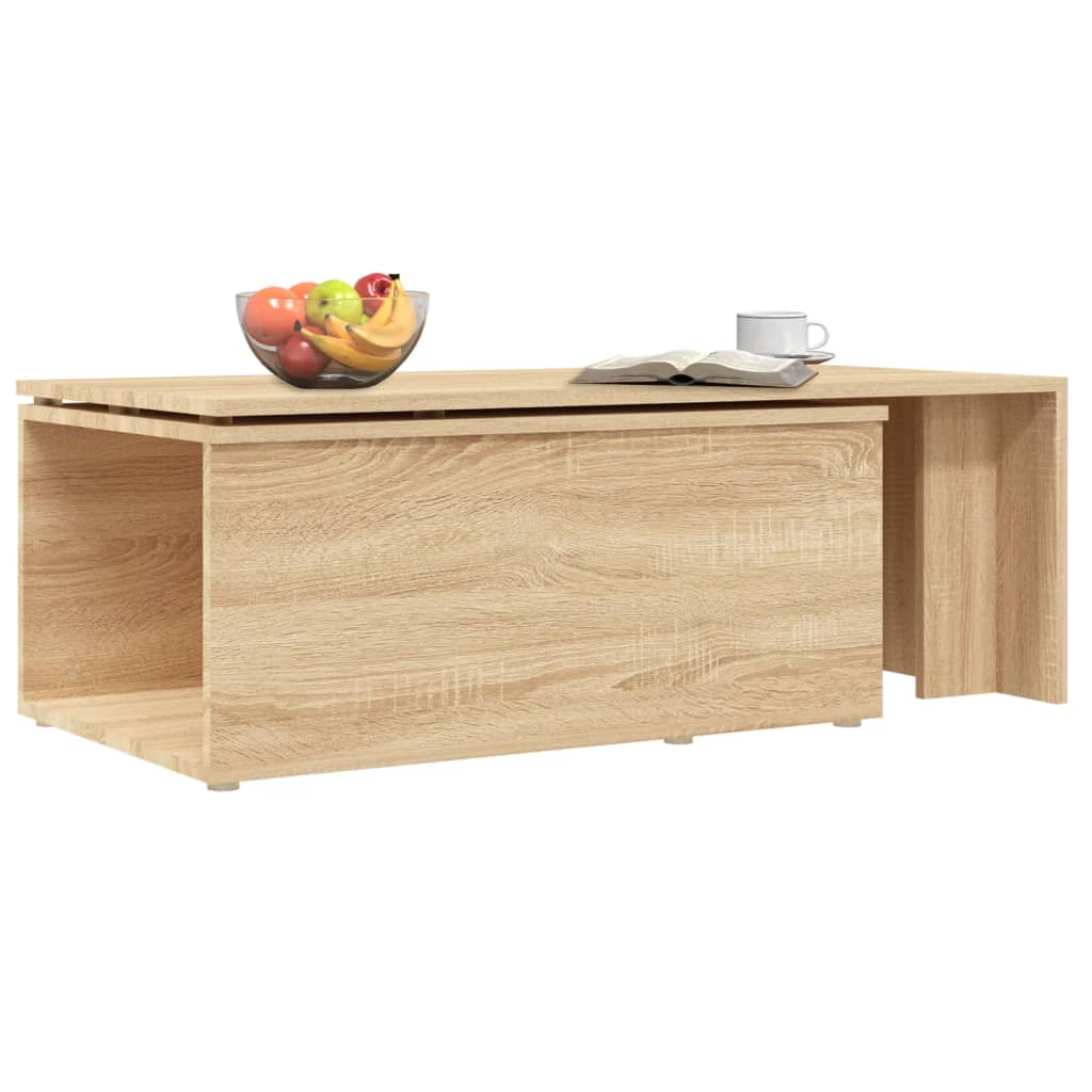 Tavolino da Salotto-Tavolino da soggiorno-Tavolo Rovere Sonoma 150x50x35cm Legno Multistrato