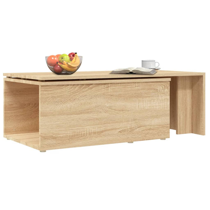 Tavolino da Salotto-Tavolino da soggiorno-Tavolo Rovere Sonoma 150x50x35cm Legno Multistrato