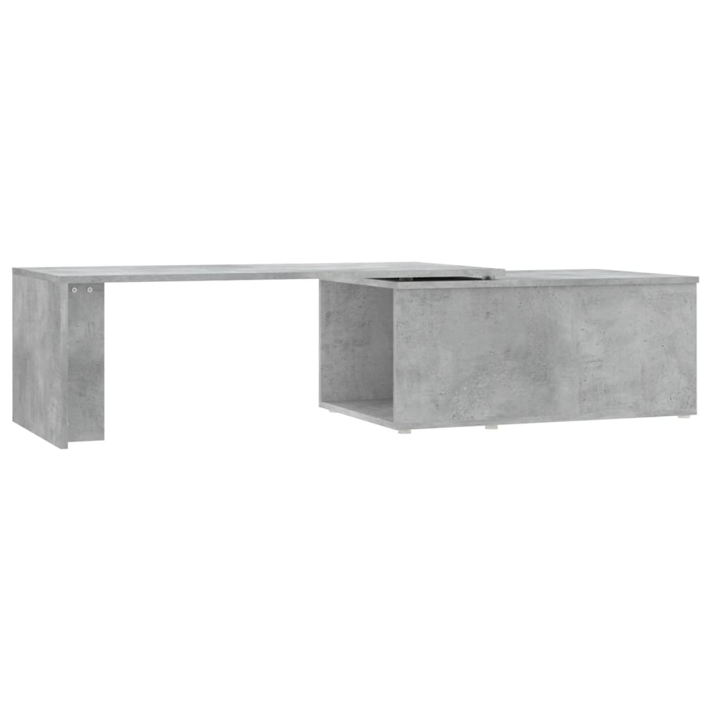 Tavolino Salotto Grigio Cemento 150x50x35 cm Legno Multistrato 801341