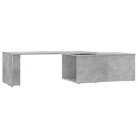 Tavolino Salotto Grigio Cemento 150x50x35 cm Legno Multistrato 801341
