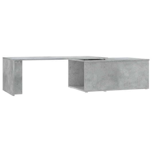 Tavolino Salotto Grigio Cemento 150x50x35 cm Legno Multistrato 801341