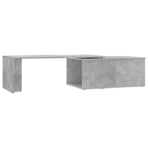 Tavolino Salotto Grigio Cemento 150x50x35 cm Legno Multistrato 801341