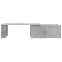 Tavolino Salotto Grigio Cemento 150x50x35 cm Legno Multistrato 801341