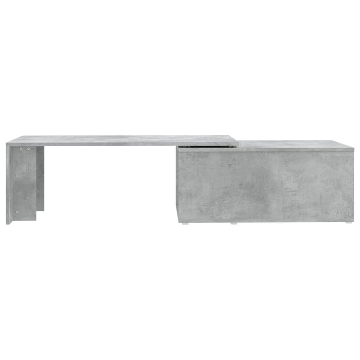 Tavolino Salotto Grigio Cemento 150x50x35 cm Legno Multistrato 801341