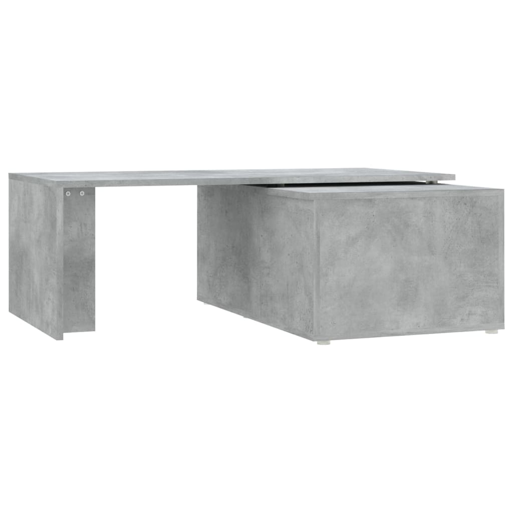 Tavolino Salotto Grigio Cemento 150x50x35 cm Legno Multistrato 801341