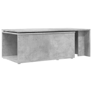Tavolino Salotto Grigio Cemento 150x50x35 cm Legno Multistrato 801341