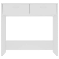 Scrivania tavolo postazione di lavoro mobile per computer studio IT 80 x 40 x 75 cm derivati ​​del legno bianco 02_0023525